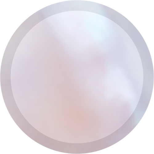 A circle with a pearlescent pattern. It has an outline that is slightly darker than the rest of it